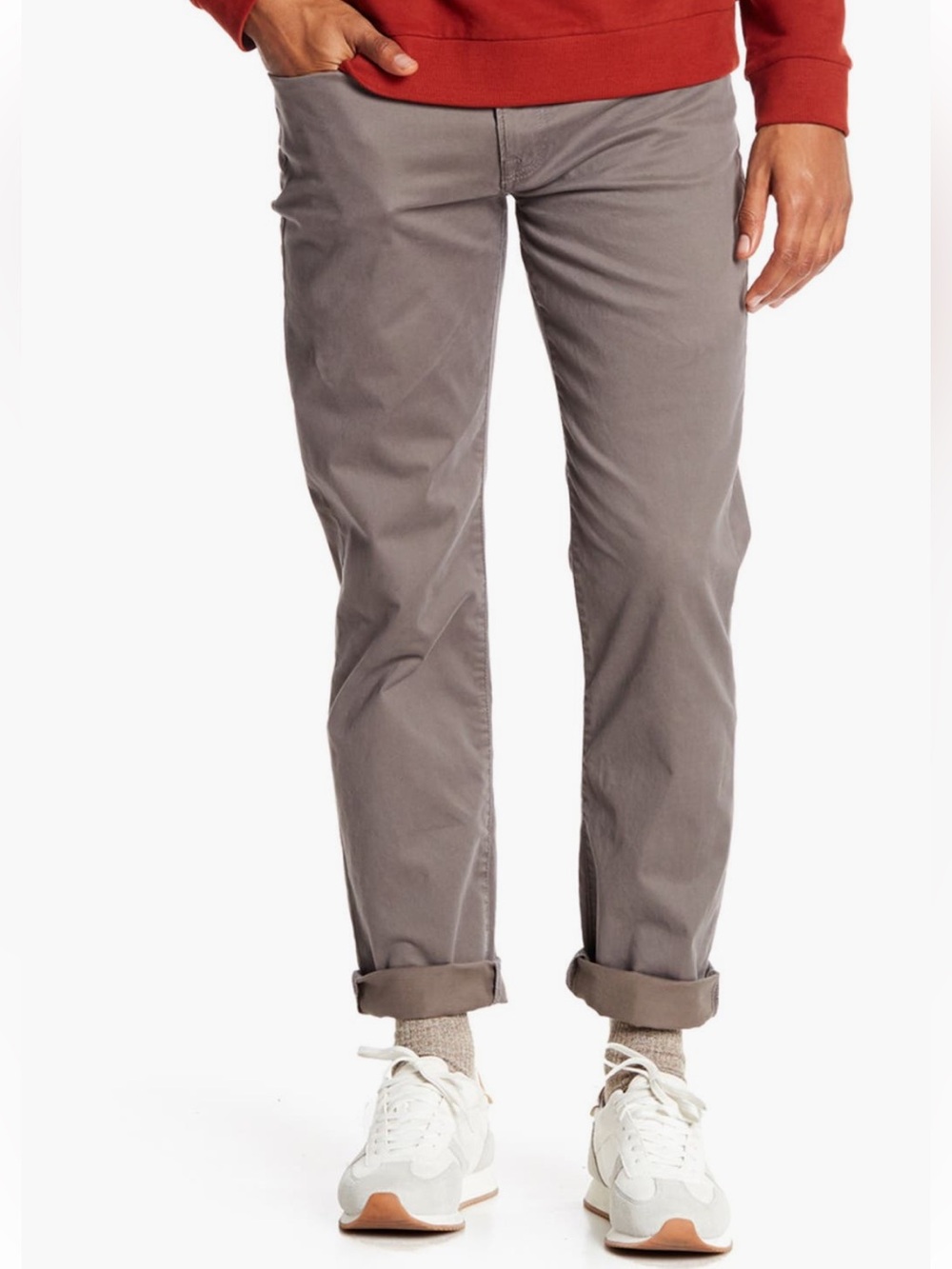 Lucky Brand 121 Slim Straight Pants Taupe Grey 29x32 Stretch NWT 7MP10009
